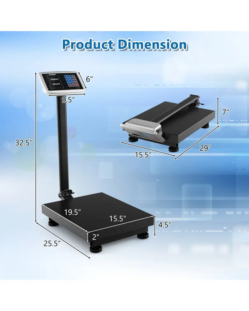 Computing Digital Platform Scale with Price Calculator - Silver - Kitchen Tools