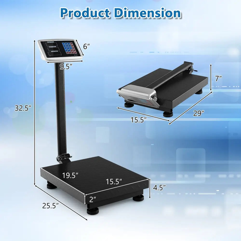 Computing Digital Platform Scale with Price Calculator - Silver - Kitchen Tools