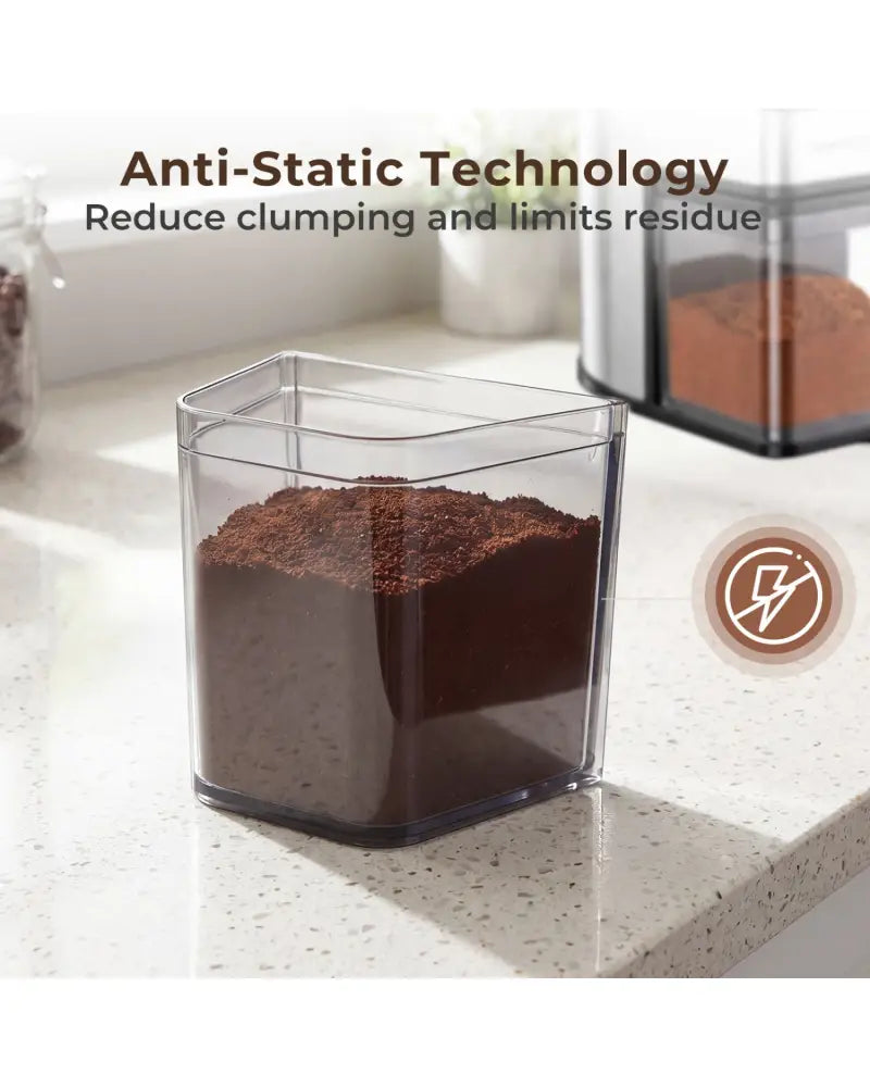 Conical Burr Coffee Grinder with 60 Precise Grinding Settings and Digital Display-Silver - Silver - Juicers & Coffee