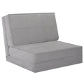 Convertible Lounger Folding Sofa Sleeper Bed-Gray - Gray - Floor Chairs