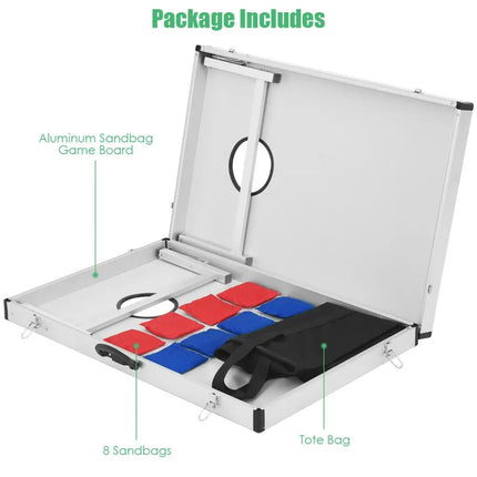 Cornhole Set with Foldable Design and Side Handle - Lawn Games