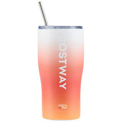 Costway Tainless Steel Tumbler with Lid and Metal Straw - Kitchen Utensils