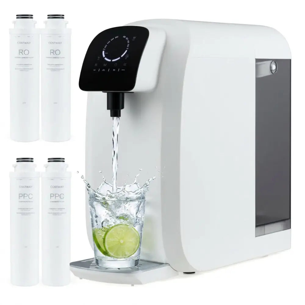 Countertop Reverse Osmosis Water Filtration System with Replacement Filter Bundle - Water Dispensers