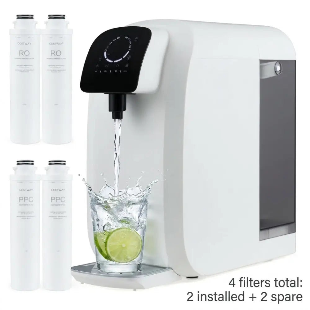 Countertop Reverse Osmosis Water Filtration System with Replacement Filter Bundle - Water Dispensers