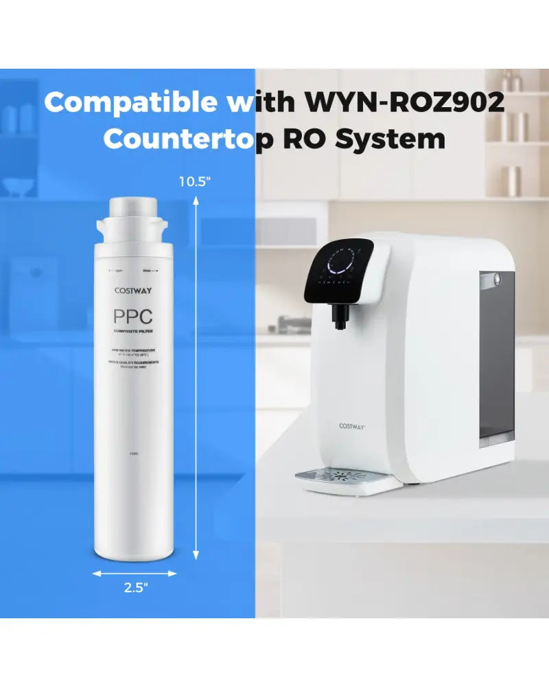 Countertop Reverse Osmosis Water Filtration System with Replacement Filter Bundle - Water Dispensers