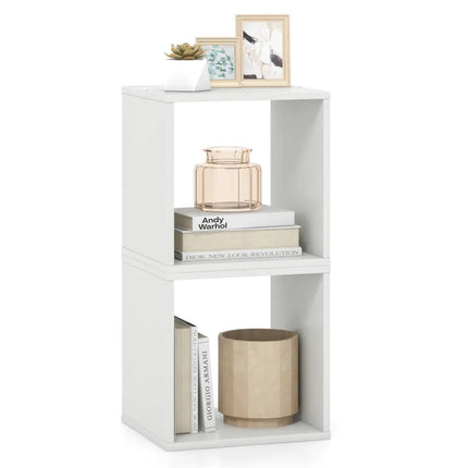 Cube Storage Organizer Set of 2-White - White - Bookcases