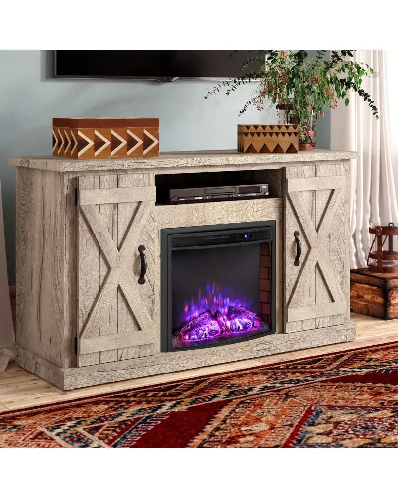 Curved Recessed Electric Fireplace Insert with Remote Control and Overheat Protection-26 Inch - Fireplaces