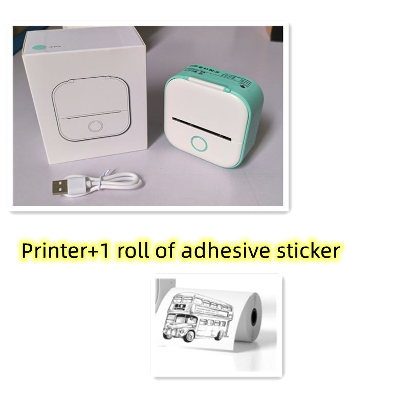 Portable Mini Thermal Label Printer Home Photo Printer\ Printer Bluetooth-compatible Mini Label Printer Price Tag