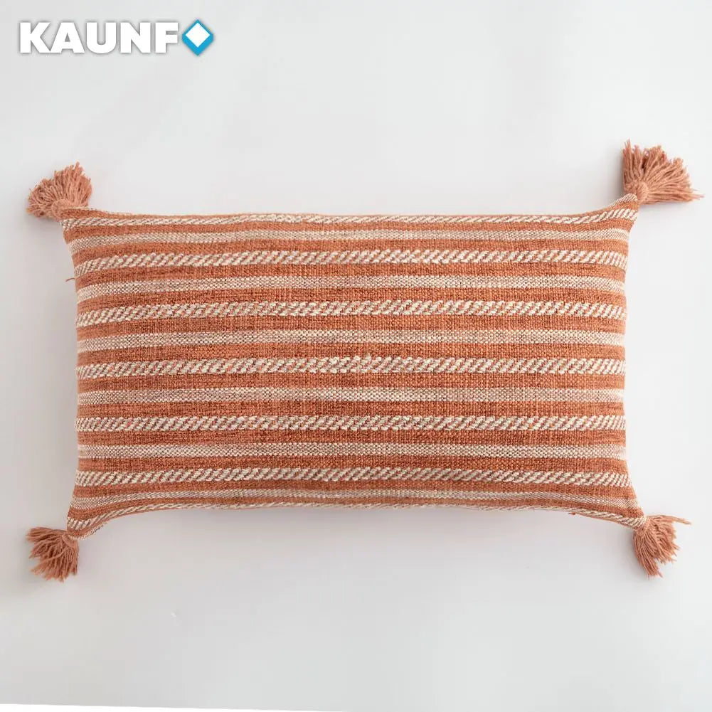 Tassel Cushion Cover – Linen Decorative Pillowcase