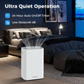 Dehumidifier with Auto Drain or Manual Drainage for Home Basement-White - White - Dehumidifiers