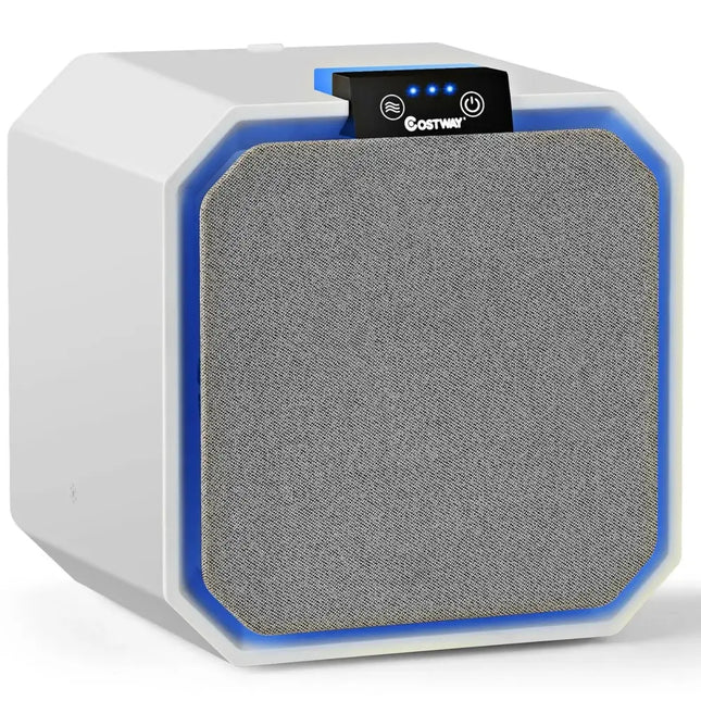 Desktop HEPA Air Purifier Home Air Cleaner with 2-in-1 Composite HEPA Filter Costway