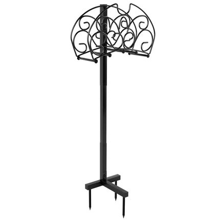 Detachable Freestanding Hose Holder for Outdoor Yard Garden Lawn - Black - Garden Tools