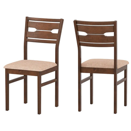 Dining Chair Set of 2/4 with Rubber Wood Frame and Padded Seat-2 - Dining Chairs