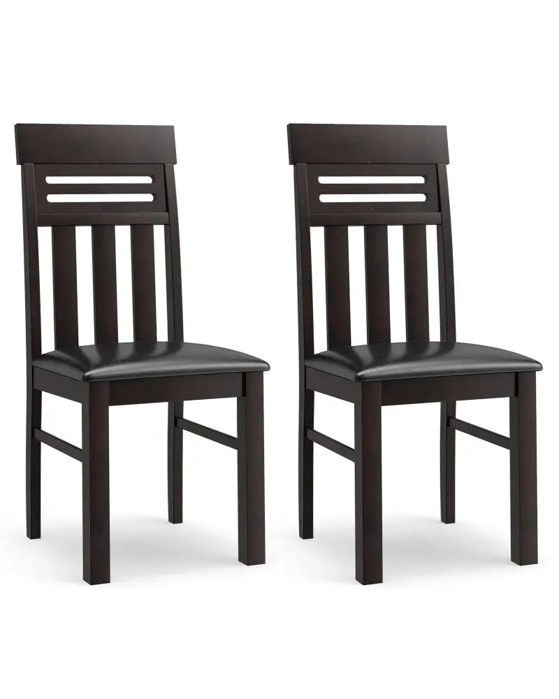 Dining Chairs High Back Dining Room Chairs Set of 2-Brown - Brown - Dining Chairs