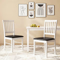 Dining Chairs Set of 2 Modern Mid Century Dining Room Chairs-White - White - Dining Chairs