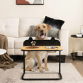 Dog Bowl Stand with 2 Stainless Steel Food Water Bowls - Dog Supplies
