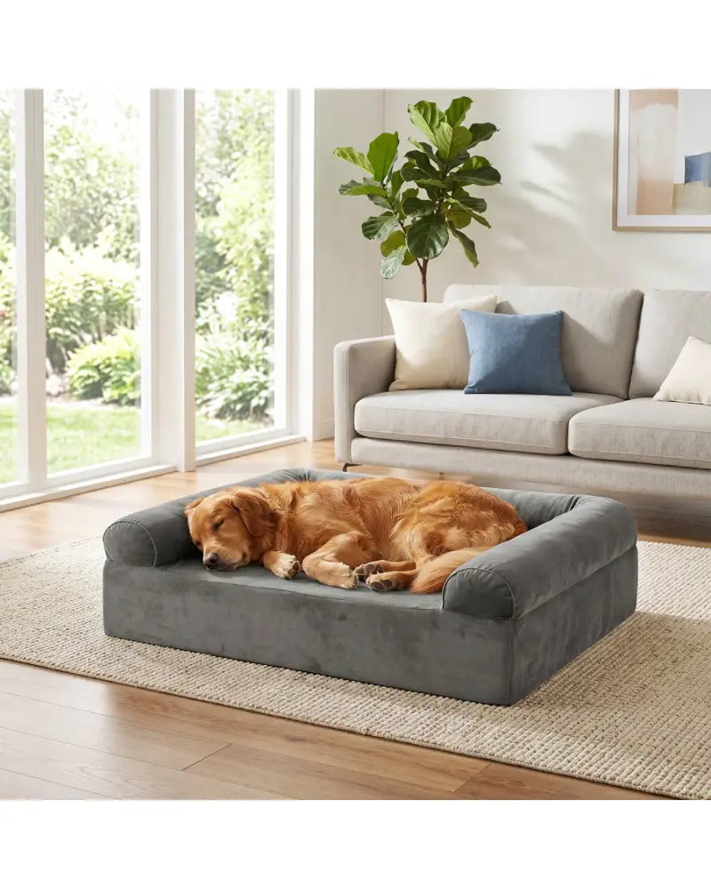 Dog Crate Furniture & Cooling Gel Dog Bed for Small and Medium Dogs - Brown - Dog Kennels