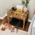 Dog Crate Furniture with Cushion and Double Doors for Small/Medium Dogs-33 Inches - Dog Kennels