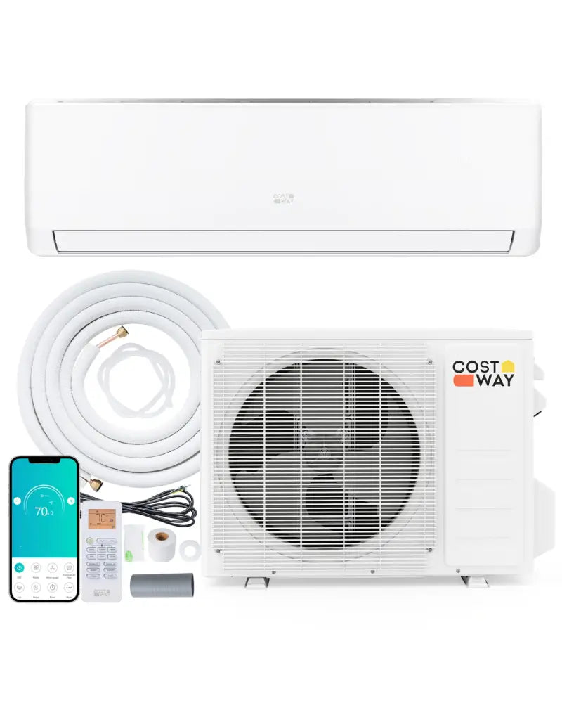 EcoGuard Series 24000 BTU 21 SEER2 208-230V Mini Split Air Conditioner and Heater - White - 24000 BTU Mini Split