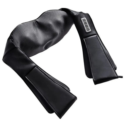 Electric Back and Neck Kneading Shoulder Massager with Heat Straps - Black - Back Massager