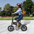 Electric Bike for Adults Folding Electric Bicycle with 350W Motor and 36V Battery - Black - Exercise Bikes