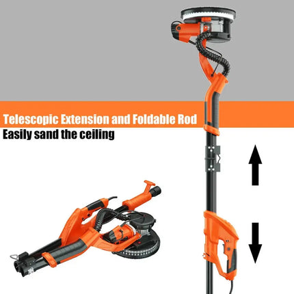 Electric Foldable Drywall Sander 750W Variable Speed Costway