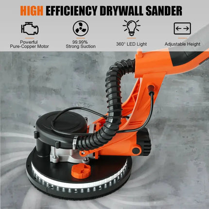Electric Foldable Drywall Sander 750W Variable Speed Costway