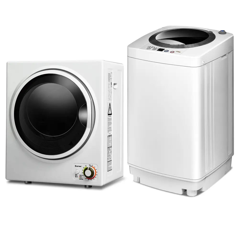 Electric Laundry Dryer and Full-Automatic Washing Machine Combo - White - Washing Machines