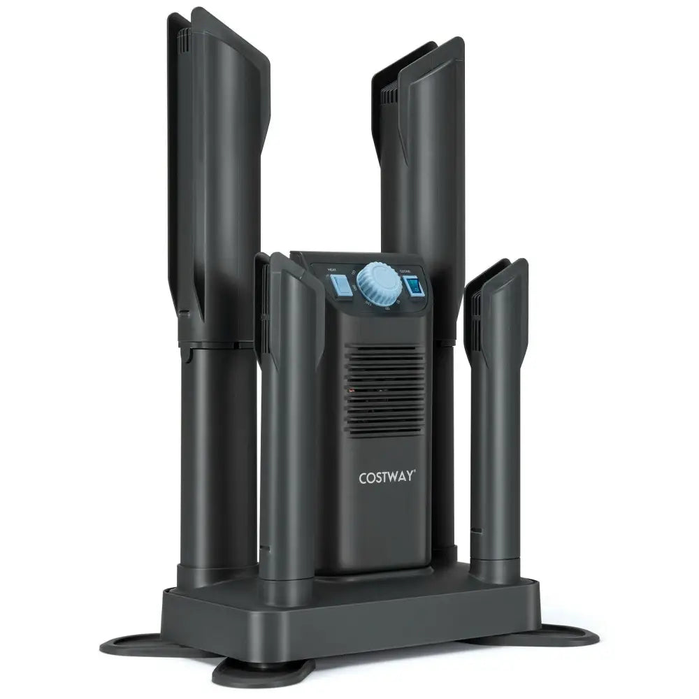 Electric Shoe Boot Dryer 4 Shoes with 180 Mins Timer Ozone Disinfection - Gray - Oasis Home Essentials