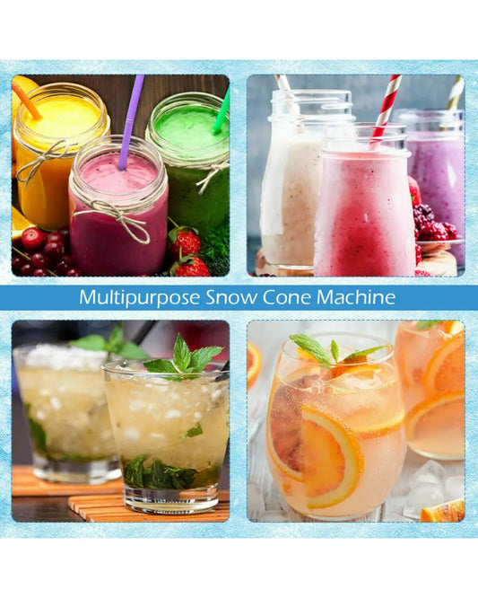 Electric Snow Cone Machine Ice Shaver Maker - Ice Crushers & Shavers