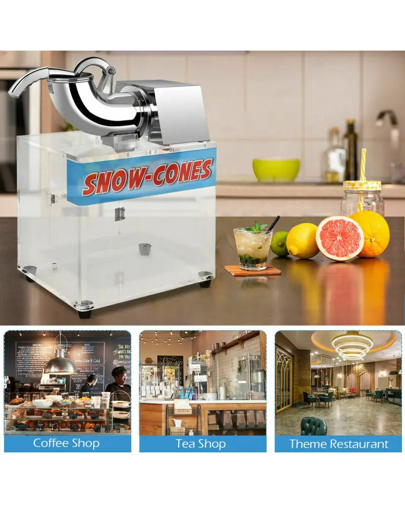 Electric Snow Cone Machine Ice Shaver Maker - Ice Crushers & Shavers
