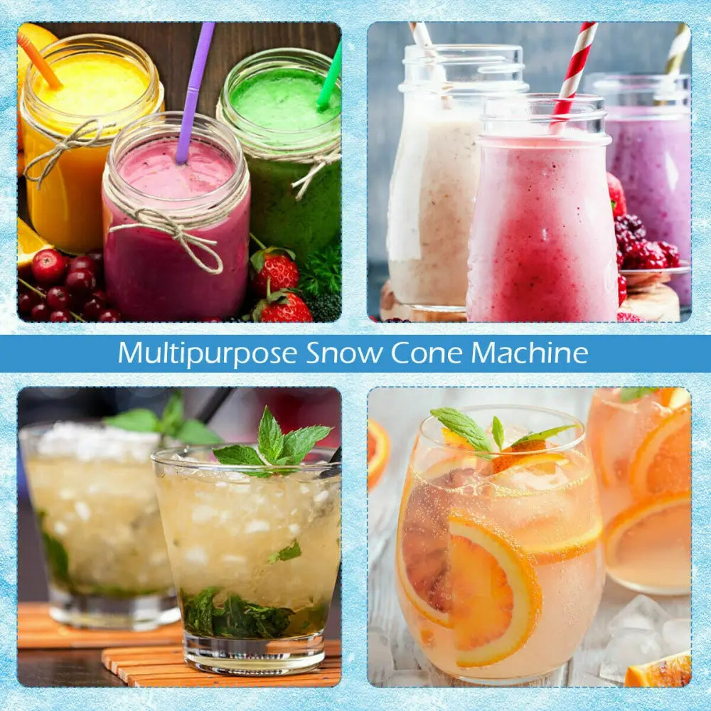 Electric Snow Cone Machine Ice Shaver Maker - Ice Crushers & Shavers