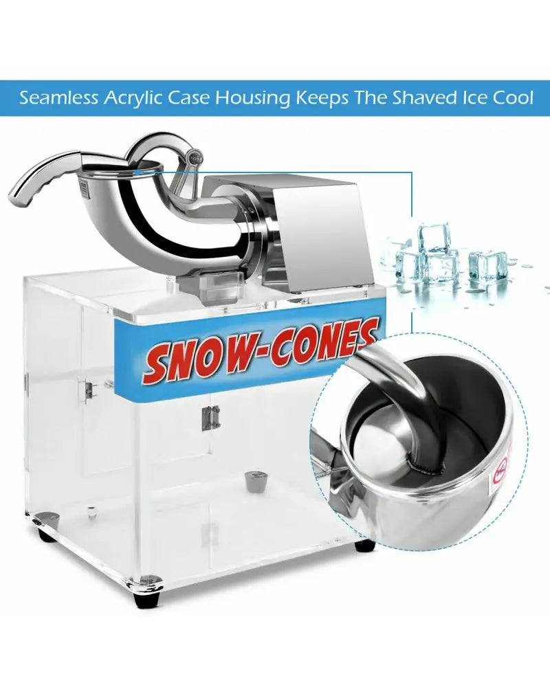 Electric Snow Cone Machine Ice Shaver Maker - Ice Crushers & Shavers