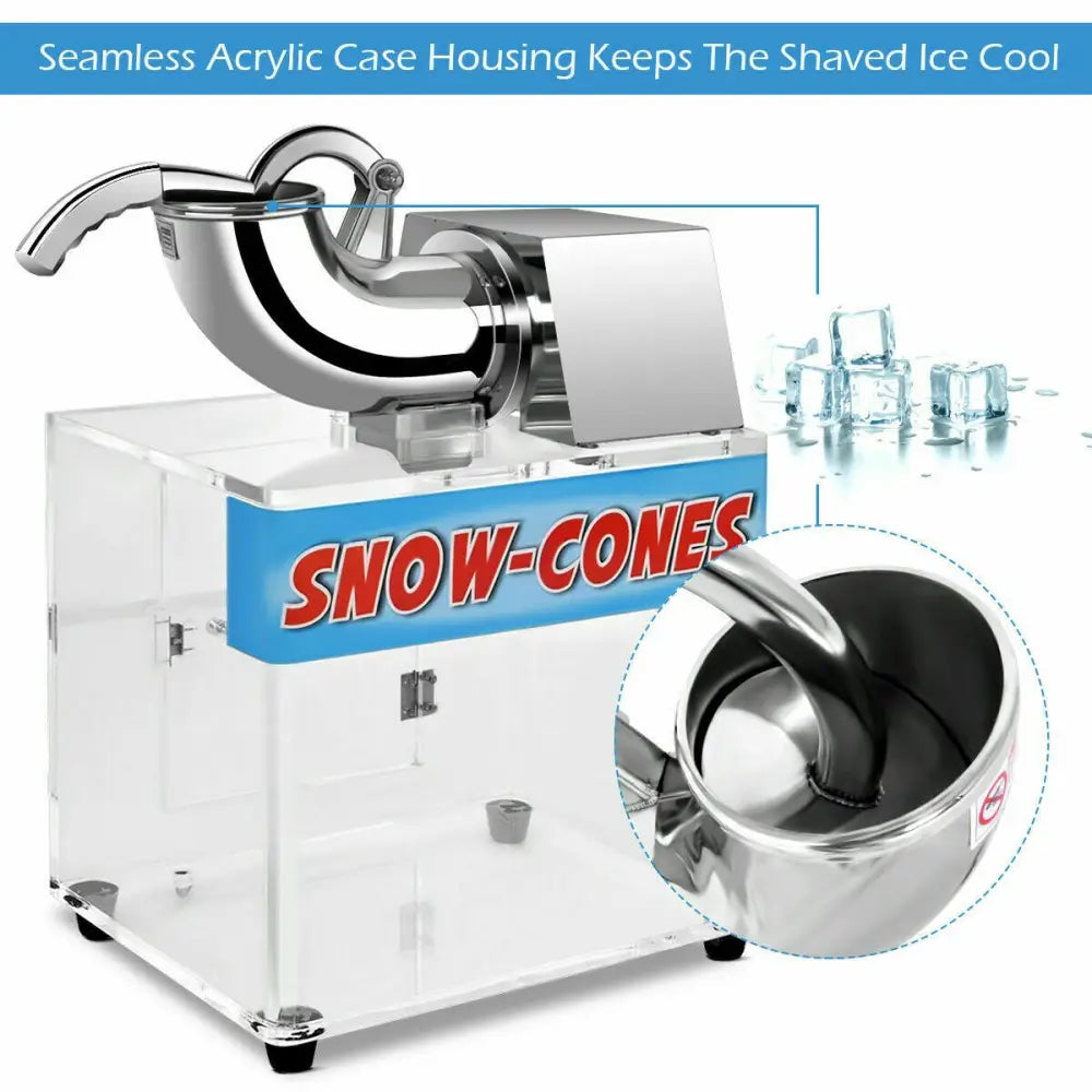 Electric Snow Cone Machine Ice Shaver Maker - Ice Crushers & Shavers