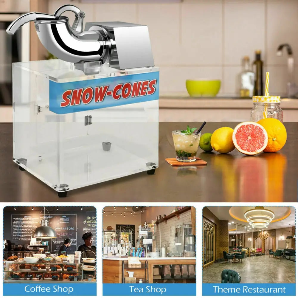 Electric Snow Cone Machine Ice Shaver Maker - Ice Crushers & Shavers