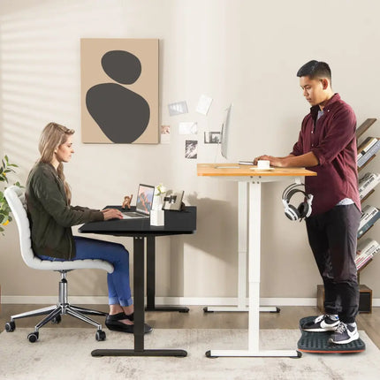 Electric Standing Desk Adjustable Stand up Computer Desk Anti-collision-Natural - Natural - Standing Desks