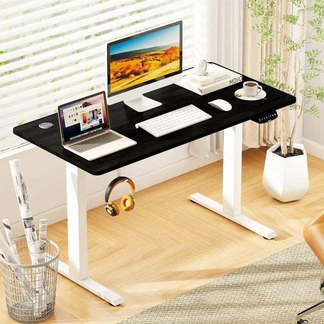 Electric Standing Desk Height Adjustable with 3 Memory Heights Black-S - Black - Standing Desks