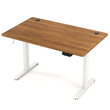 Electric Standing Desk Height Adjustable with 3 Memory Heights Walnut-M - Walnut - Standing Desks