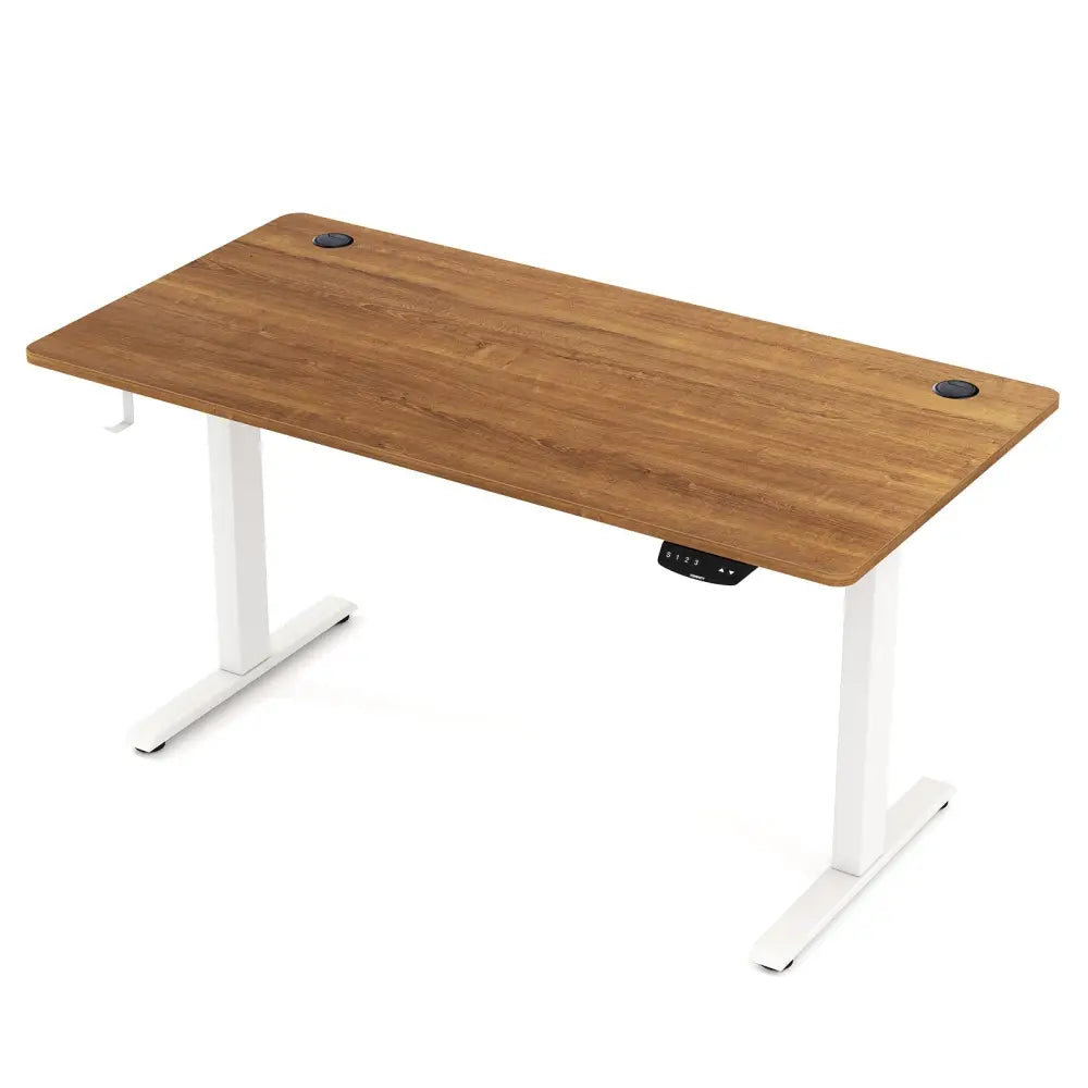 Electric Standing Desk Height Adjustable with 3 Memory Heights Walnut-L - Walnut - Standing Desks