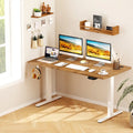 Electric Standing Desk Height Adjustable with 3 Memory Heights Walnut-L - Walnut - Standing Desks