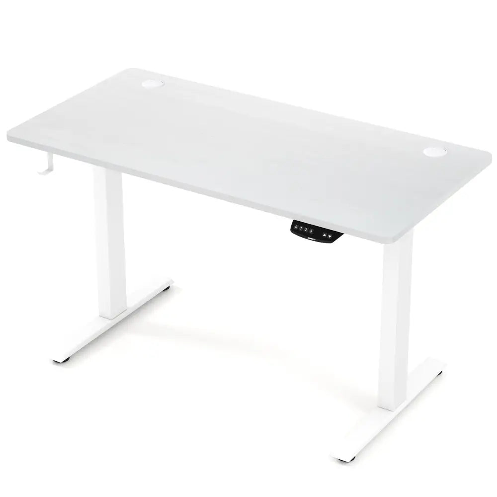 Electric Standing Desk Height Adjustable with 3 Memory Heights White-S - White - Standing Desks