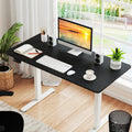 Electric Standing Desk with LED Display and 2 Memory Height Settings-Black - Black - Standing Desks