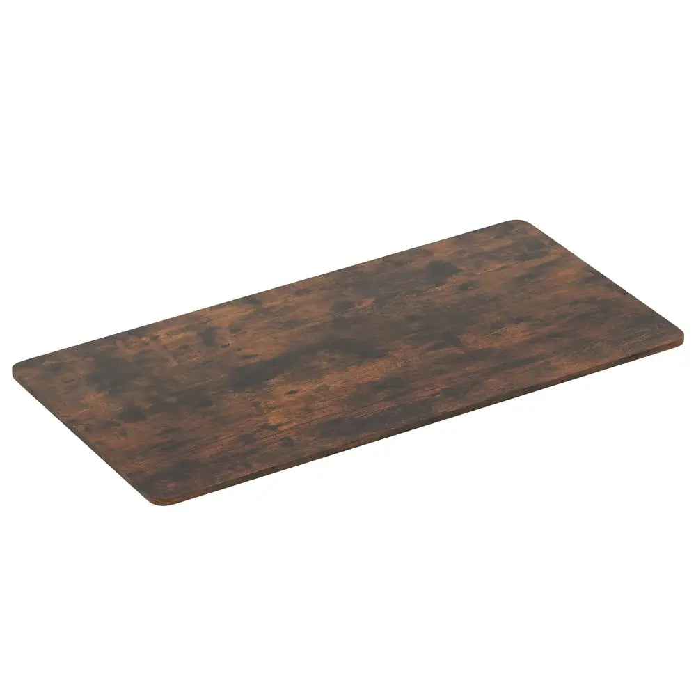 Electric Standing Desk with LED Display and 2 Memory Height Settings-Rustic Brown - Rustic Brown - Standing Desks