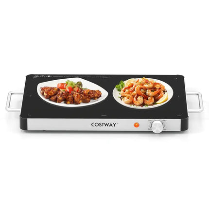 Electric Warming Tray Food Warmer with Adjustable Temperature Control Costway