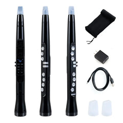 Electronic Wind Instrument Synthesizer Rechargeable Digital Saxophone - Black - Oasis Home Essentials
