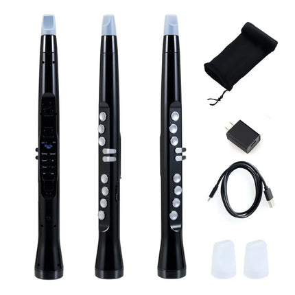 Electronic Wind Instrument Synthesizer Rechargeable Digital Saxophone - Black - Oasis Home Essentials