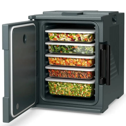 End Loading Insulated Food Pan Carrier Hot and Cold Costway