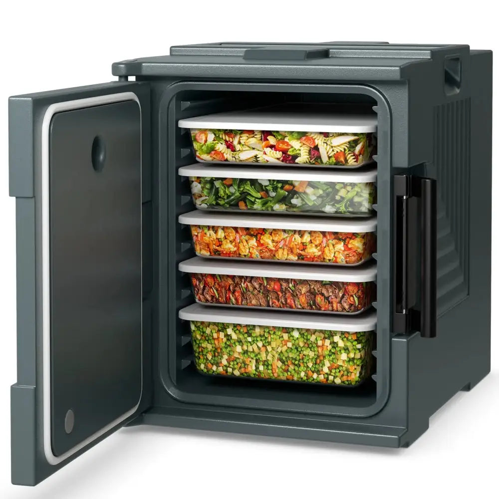 End Loading Insulated Food Pan Carrier Hot and Cold Costway