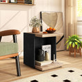 End Table 2-Tier Sofa Side Table with Open Storage Shelf-Oak - Oak - End & Side Tables