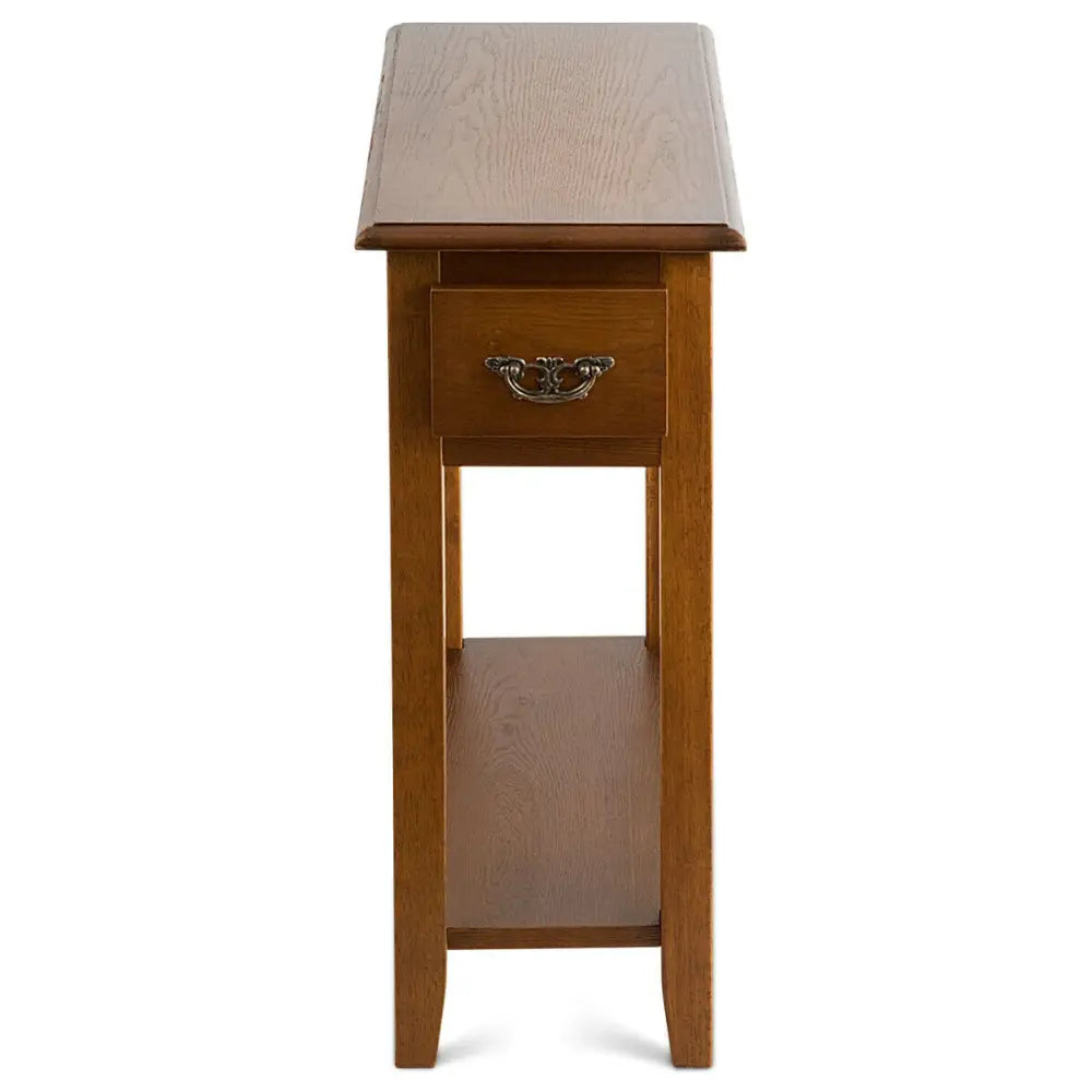 End Table Bedside Sofa End Table Narrow Nightstand with Wooden Legs - Yellow - End & Side Tables